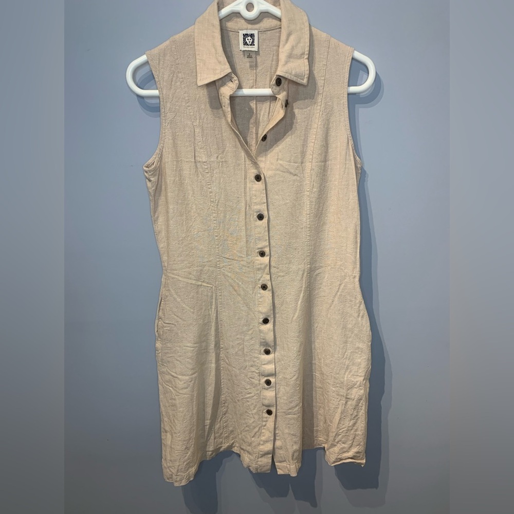 Anne Klein Linen Blend Dress